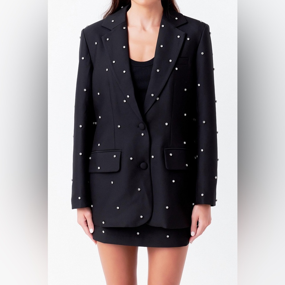 BNWT Endless Rose Women's Embellished Blazer Size M